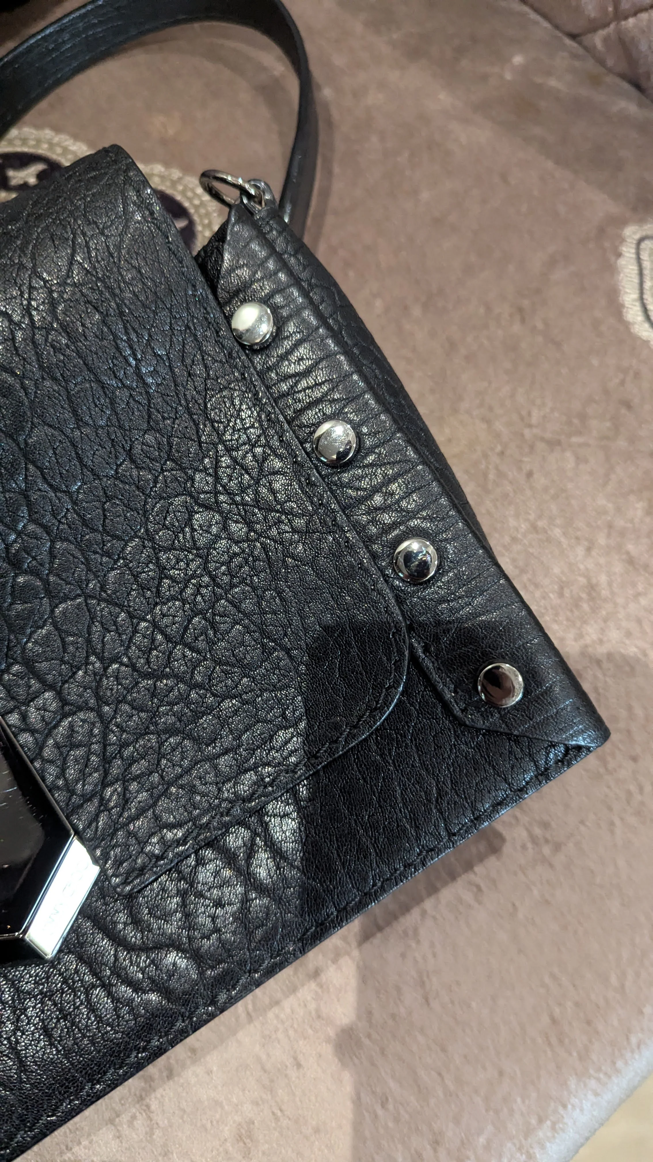 Jimmy Choo Lockett Grainy Leather Shoulder Bag - Image 9