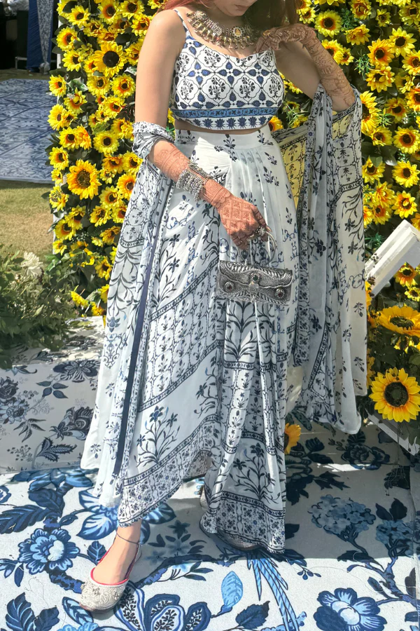 Juhi Bengani Shrug and Skirt Set - Image 2