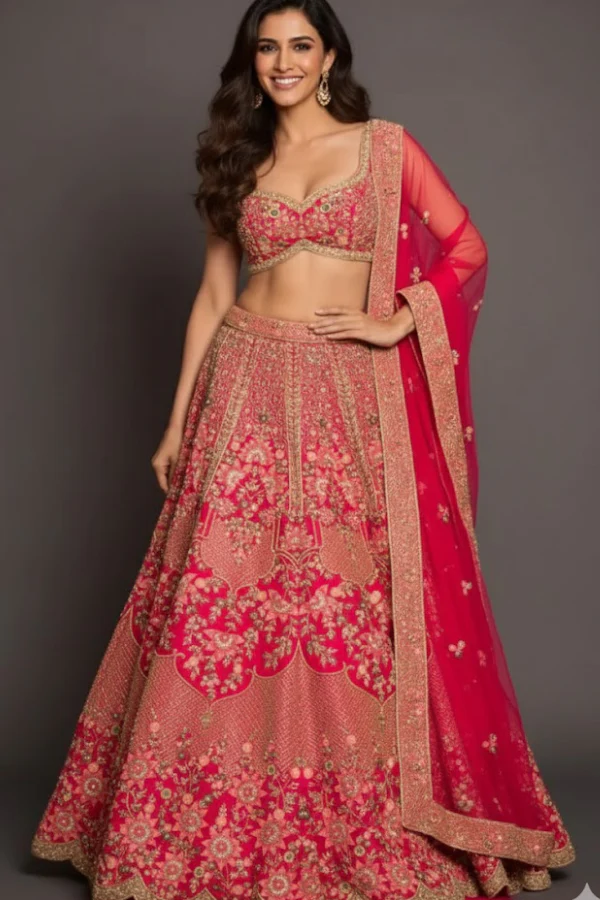 Kalki Fashion French Pink Lehenga - Image 2