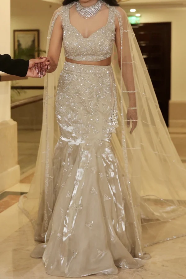 Kalki Fasion Embellished Mermaid-Cut Lehenga Set - Image 2