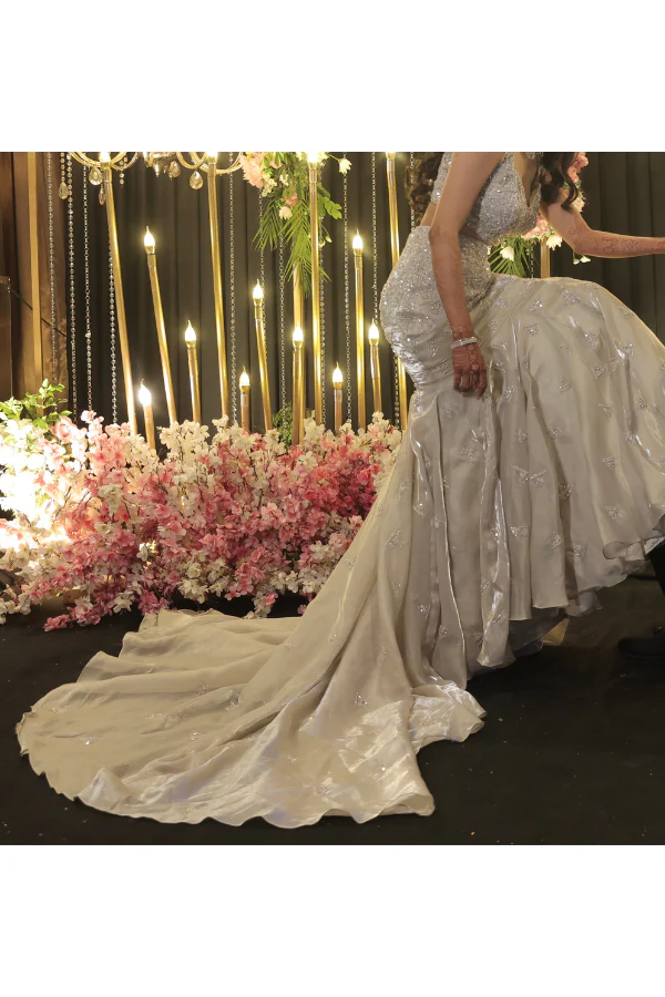 Kalki Fasion Embellished Mermaid-Cut Lehenga Set - Image 4
