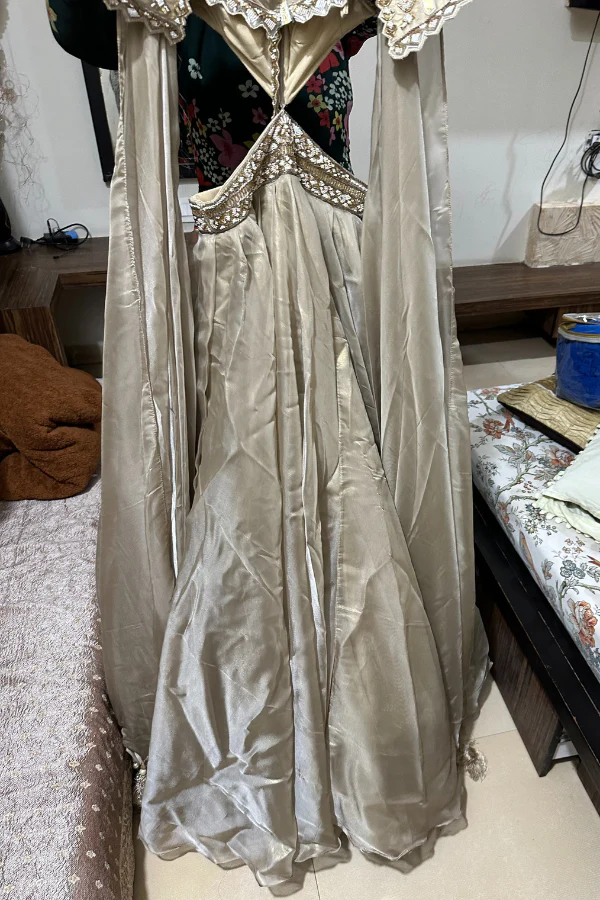 Kalki Gold Cocktail Gown - Image 3