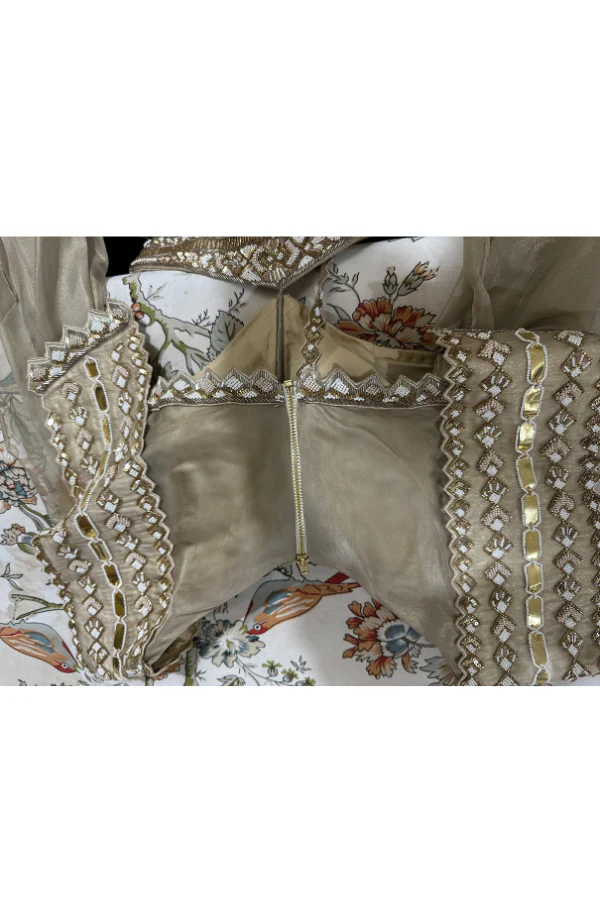 Kalki Gold Cocktail Gown - Image 5