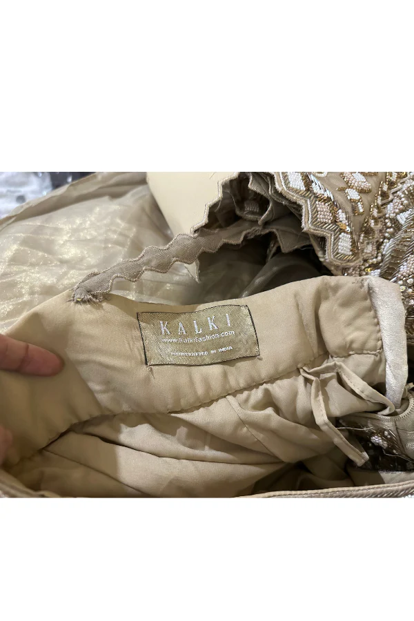Kalki Gold Cocktail Gown - Image 6