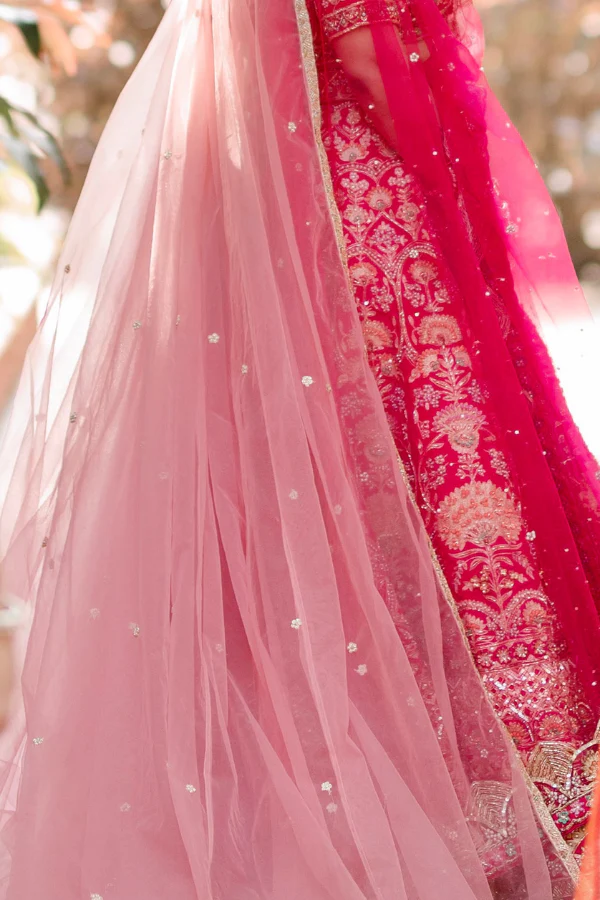 Kalki Rani Pink embroidered Lehenga - Image 4