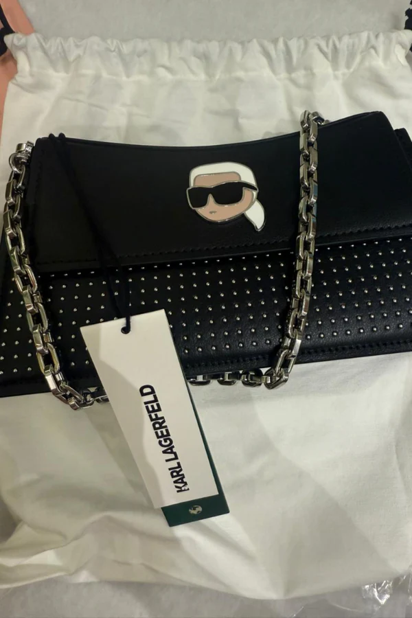 Karl Lagerfeld Women Textured Structured Sling Bag - Image 6