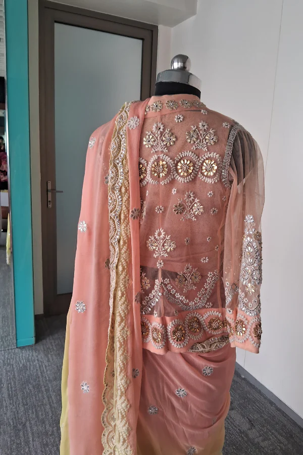 Kavita Bhartia Draped Saree Set - Image 3