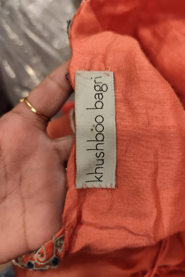 Khushboo Bagri Peach Skirt Set - Image 6
