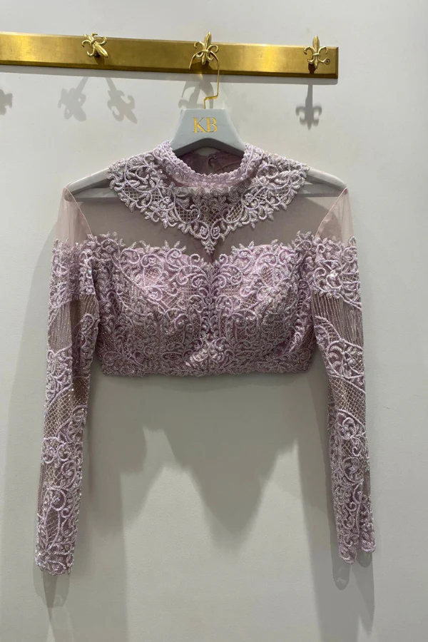 Kresha Bajaj lilac embroidered lehenga set - Image 2