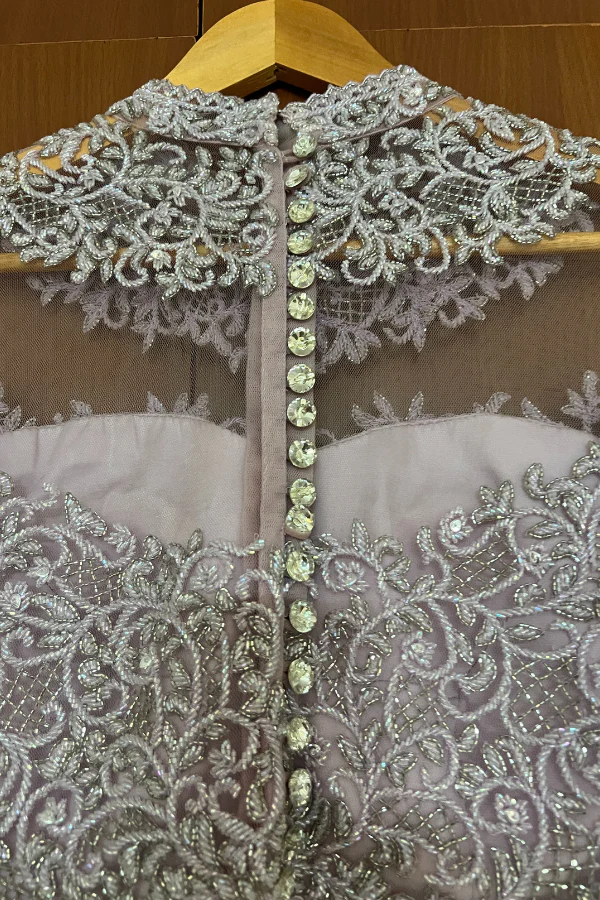 Kresha Bajaj lilac embroidered lehenga set - Image 6