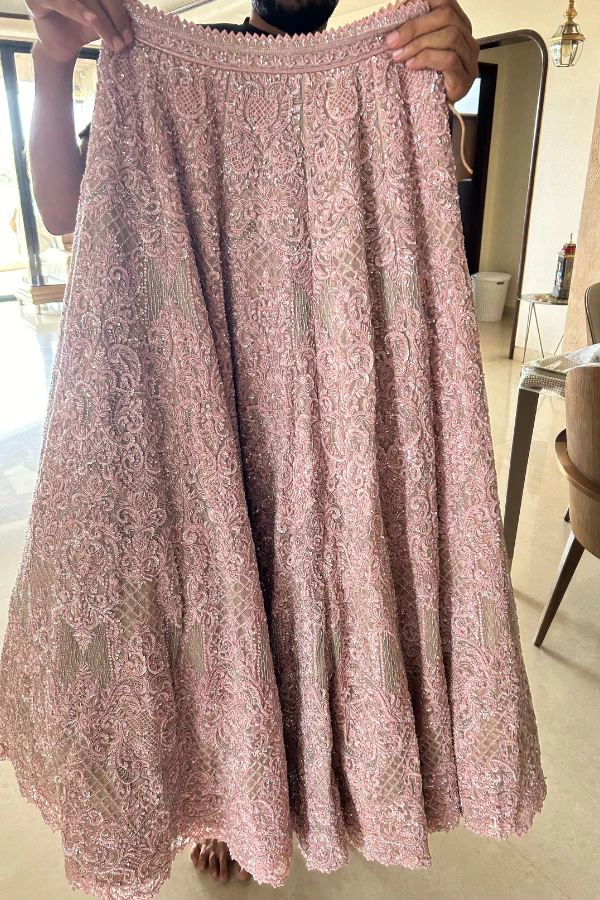 Kresha Bajaj Pink embroidered lehenga - Image 2