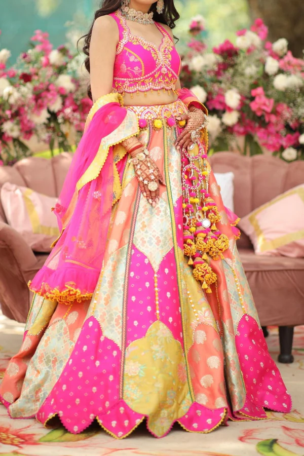 Liz Paul Mosaic Multicolor lehenga - Image 2