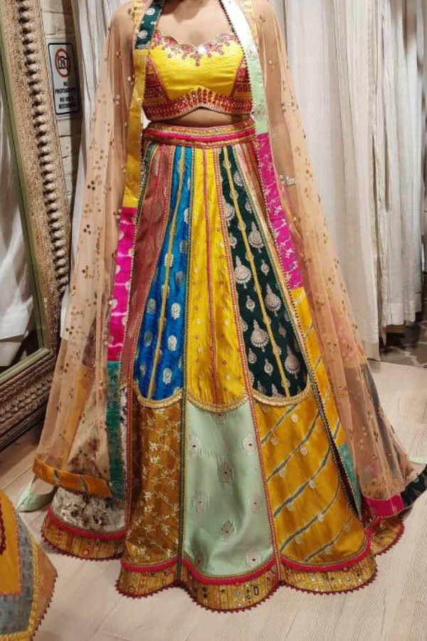 Liz Paul Multi color lehenga