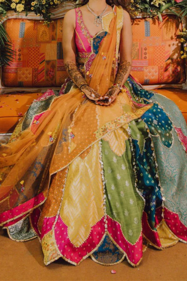 Liz Paul Multicolour Lehenga Set - Image 3