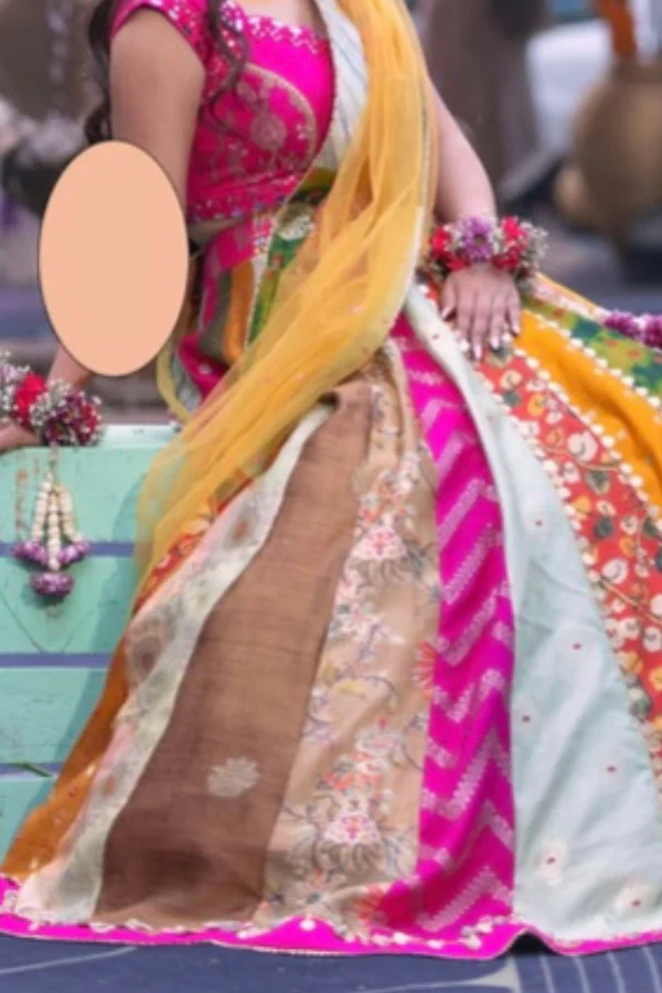 Liz Paul Multicolour Lehenga Set - Image 2