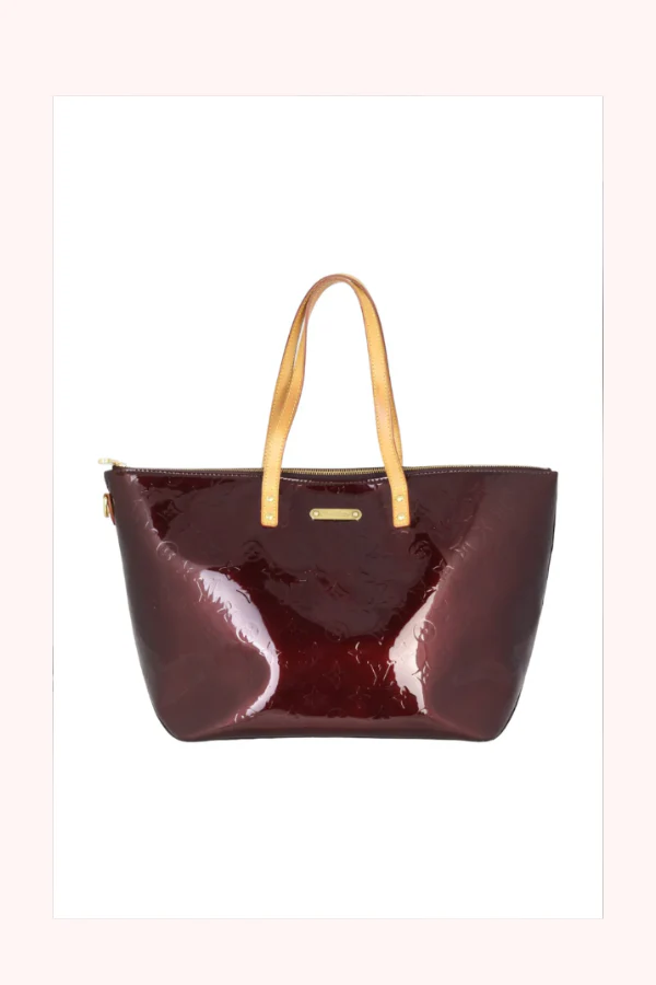 Louis Vuitton Amarante Vernis Monogram Bellevue Tote Bag