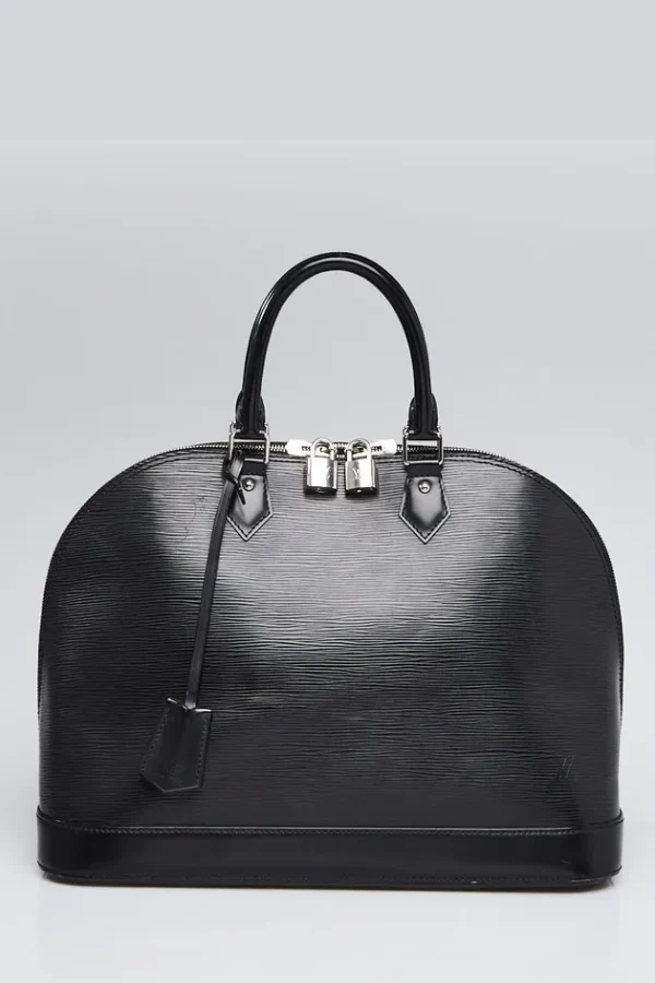 Louis Vuitton Black Electric Epi Leather Alma Bag