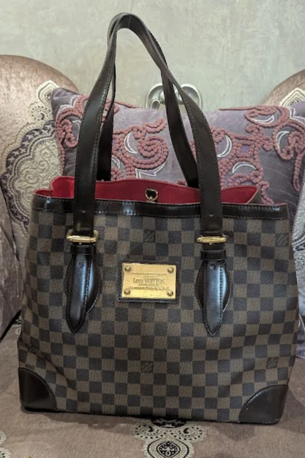 Louis Vuitton Damier Ebene Canvas Hampstead Bag - Image 2