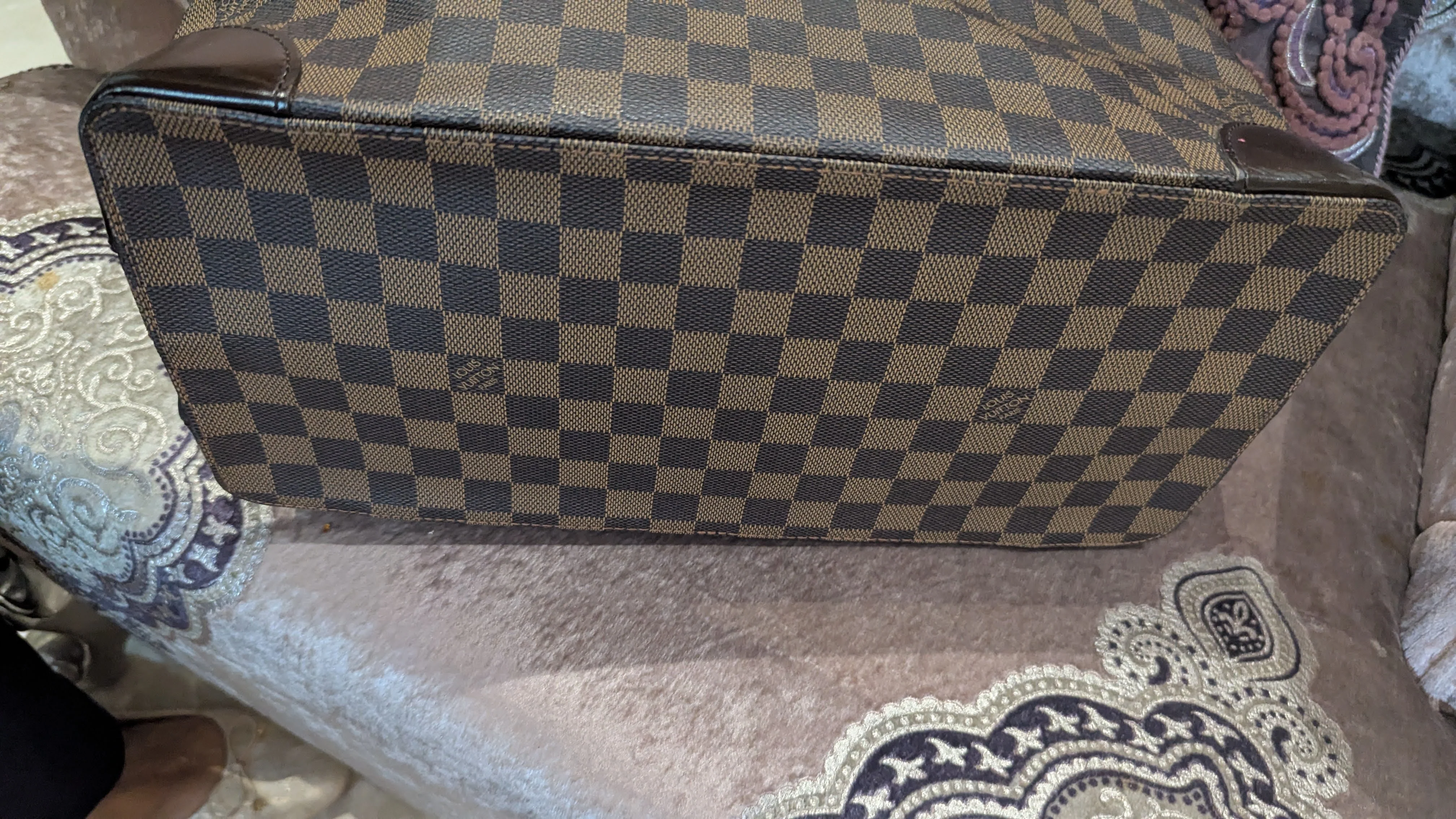 Louis Vuitton Damier Ebene Canvas Hampstead Bag - Image 6
