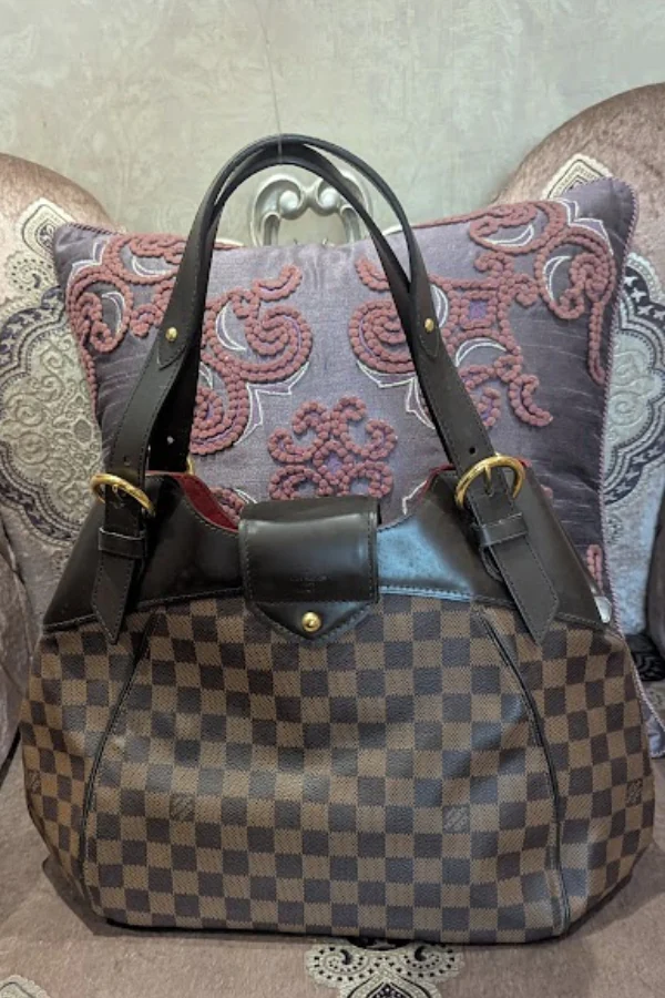 Louis Vuitton Damier Ebene Canvas Sistina PM Bag - Image 3