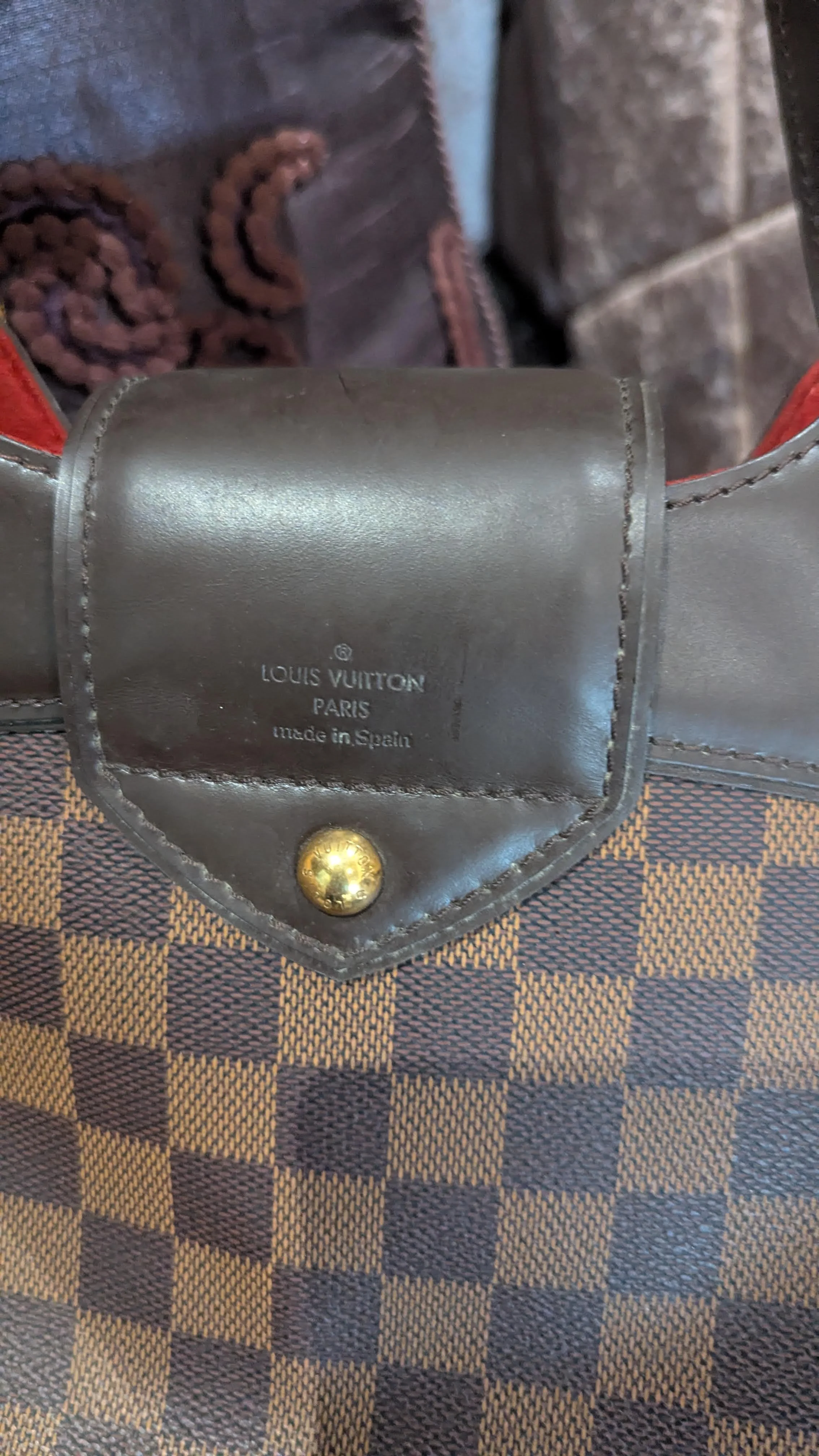 Louis Vuitton Damier Ebene Canvas Sistina PM Bag - Image 6
