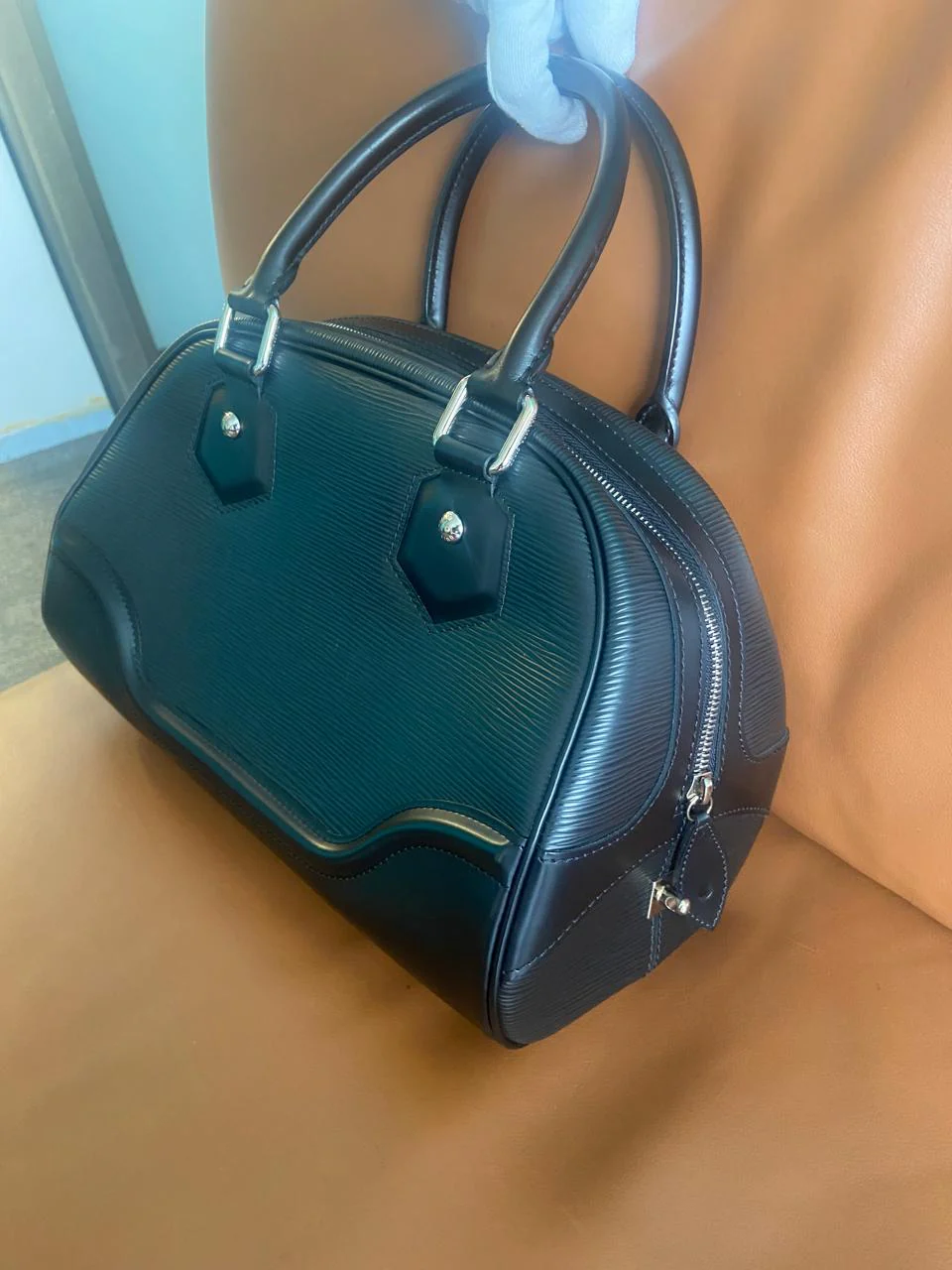 Louis Vuitton Epi Bowling Montaigne PM Bag - Image 12
