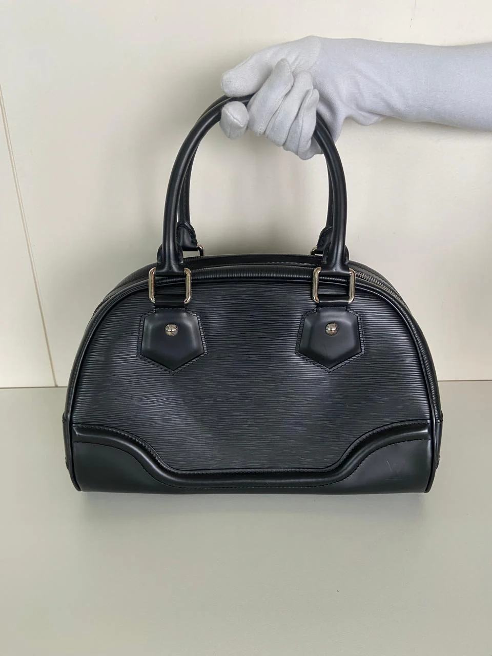 Louis Vuitton Epi Bowling Montaigne PM Bag - Image 6