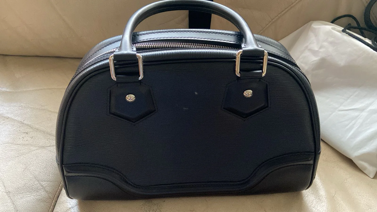 Louis Vuitton Epi Bowling Montaigne PM Bag - Image 7