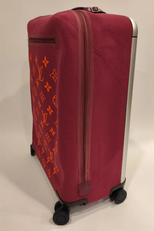 Louis Vuitton Jacquard Knit Monogram Soft Horizon 55 Luggage - Image 3