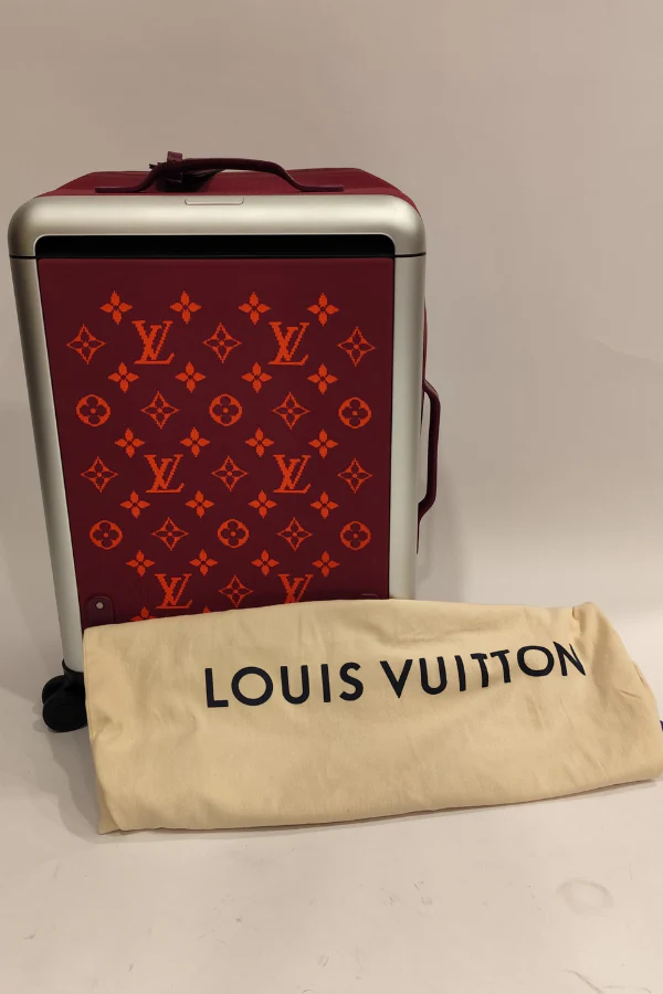 Louis Vuitton Jacquard Knit Monogram Soft Horizon 55 Luggage - Image 4