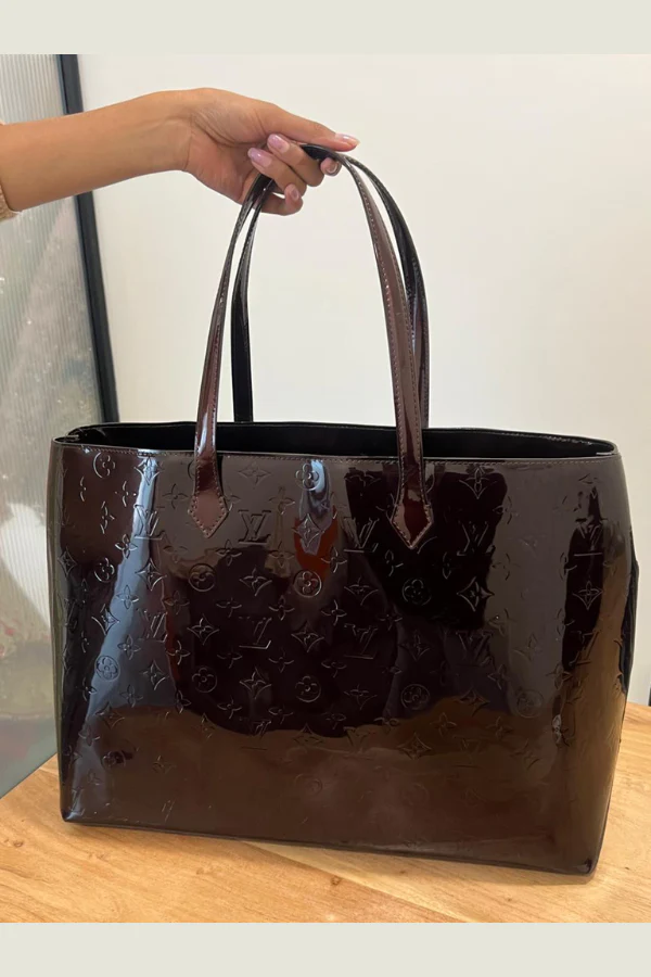 Louis Vuitton Monogram Vernis Wilshire MM tote bag - Image 4