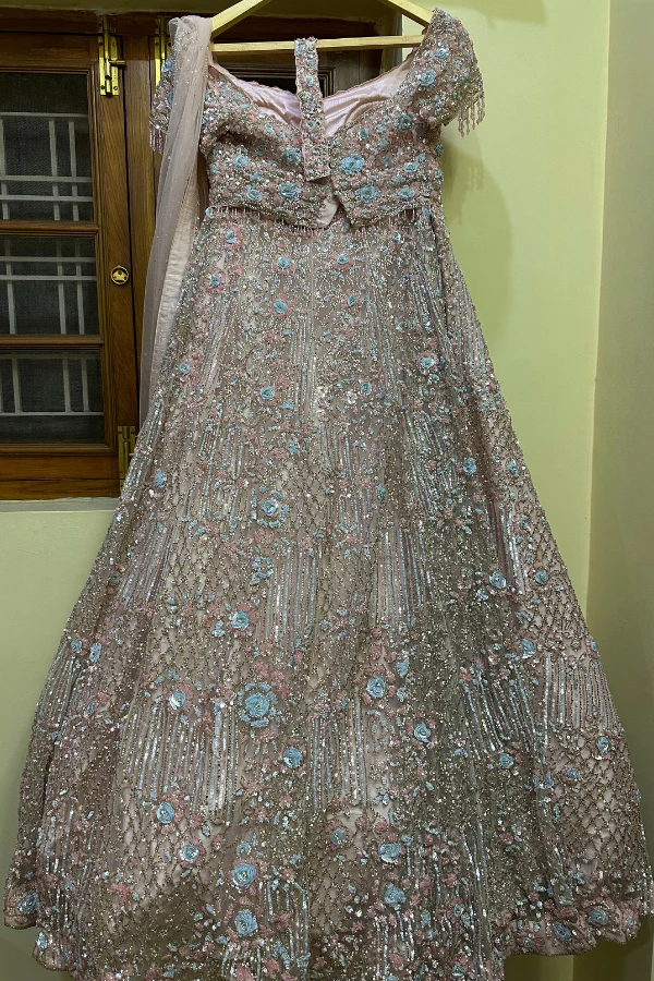Maanvi & Manik Pastel lehenga - Image 3