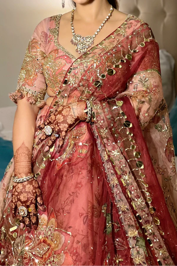Mahima mahajan pink embroidered lehenga - Image 3