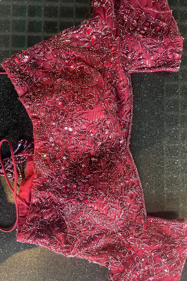 Mahogany Lehenga set - Image 5