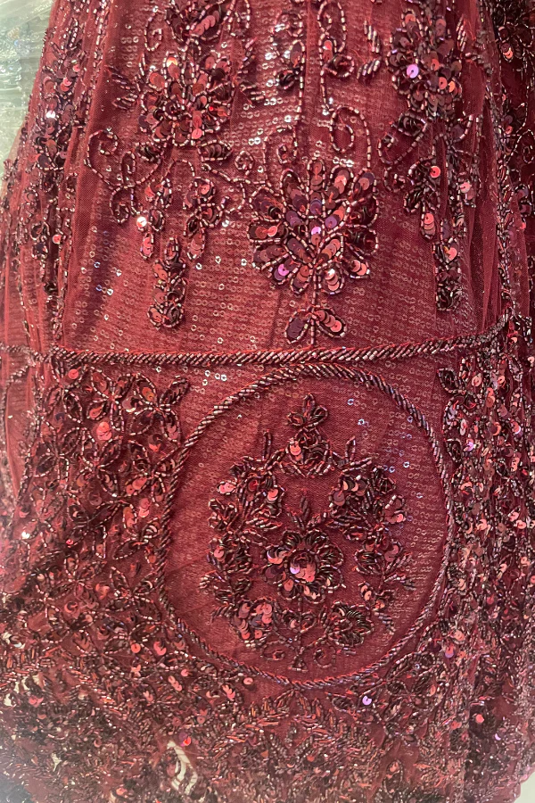 Mahogany Lehenga set - Image 7