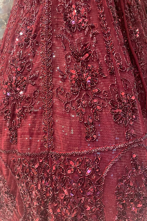 Mahogany Lehenga set - Image 8