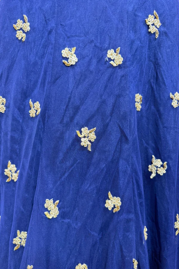 Malasa blue embroidered lehenga set - Image 7