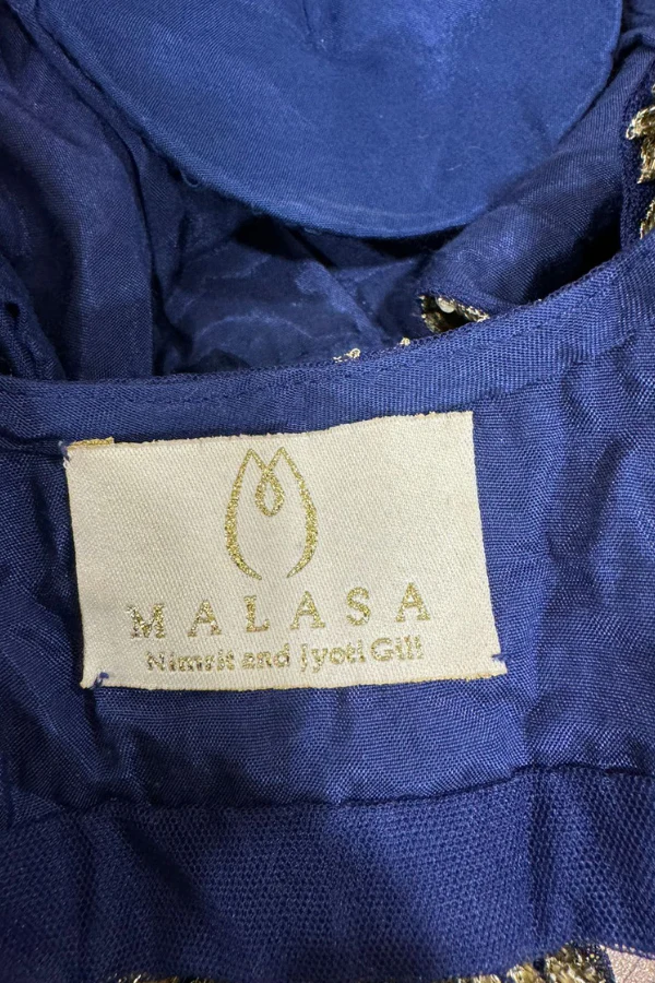 Malasa blue embroidered lehenga set - Image 8