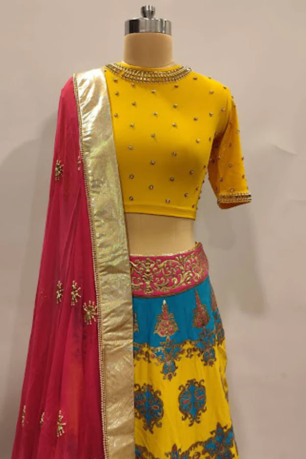 Manish Arora Yellow Lehenga Set - Image 3