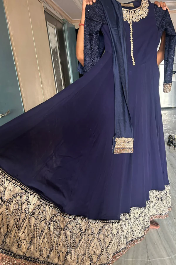Manish Malhotra blue Anarkali set