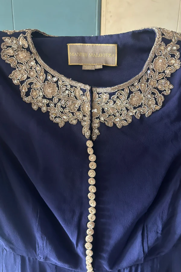 Manish Malhotra blue Anarkali set - Image 3