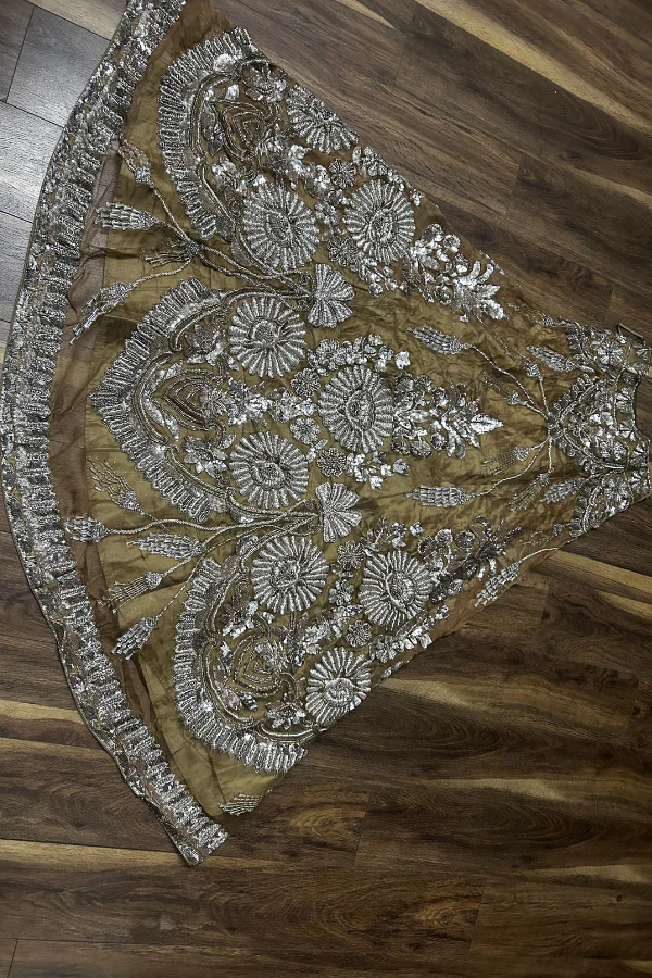 Manish Malhotra brown embellished lehenga set - Image 2