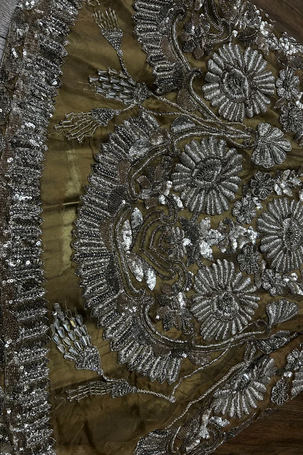 Manish Malhotra brown embellished lehenga set - Image 6