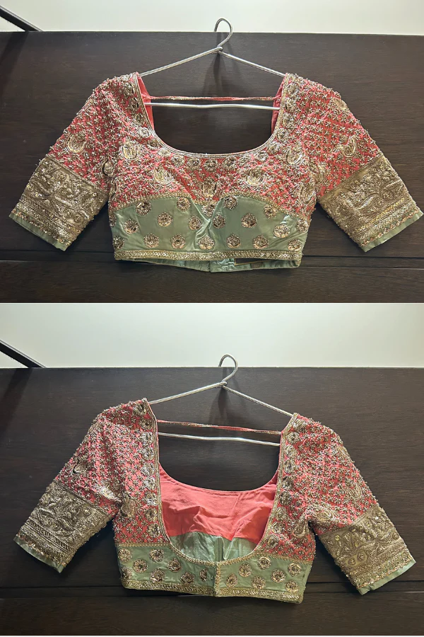 Manish Malhotra coral pink lehenga - Image 3