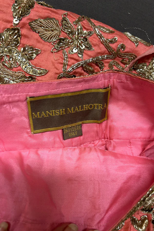 Manish Malhotra coral pink lehenga - Image 9