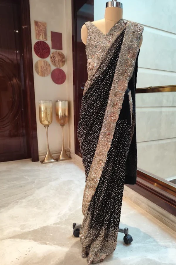 Manish Malhotra Embellished Saree Set - Image 2
