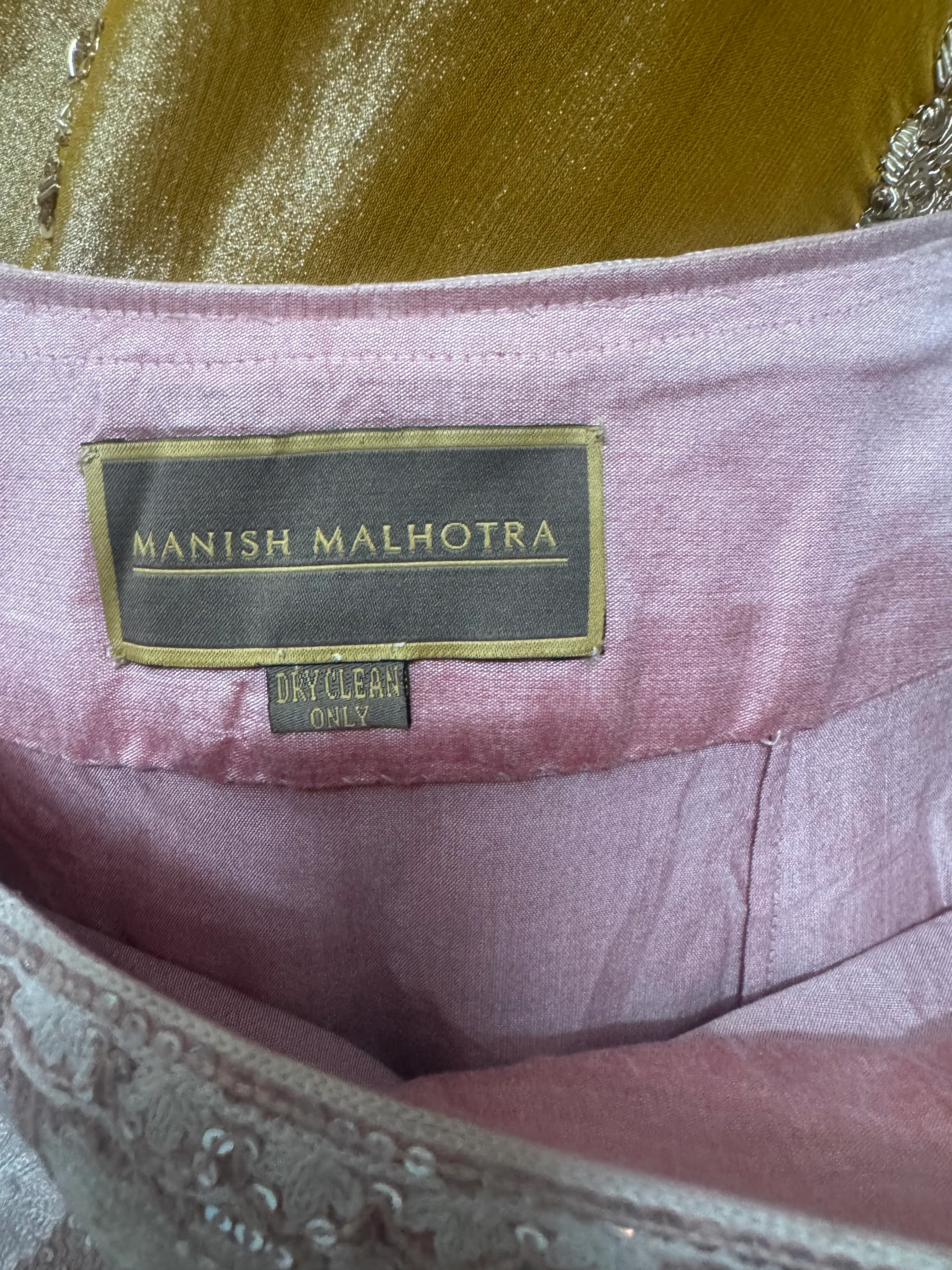 Manish Malhotra Pastel Embroidered Lehenga Set - Image 5