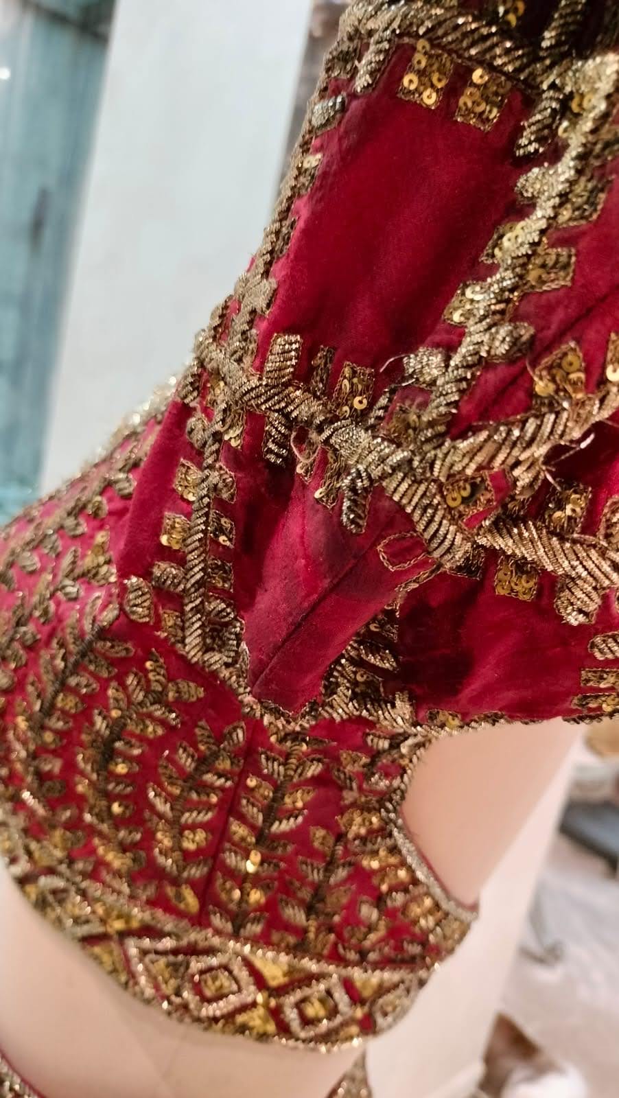 Manish Malhotra Red Embroidered Lehenga Set - Image 8