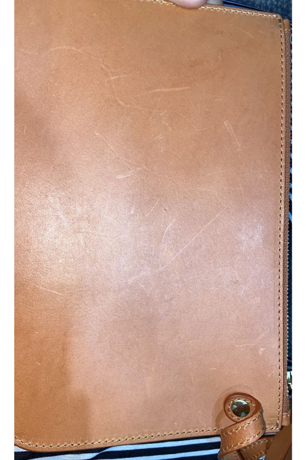 Mansur Gavriel Brown Leather Mini Bucket Bag - Image 5