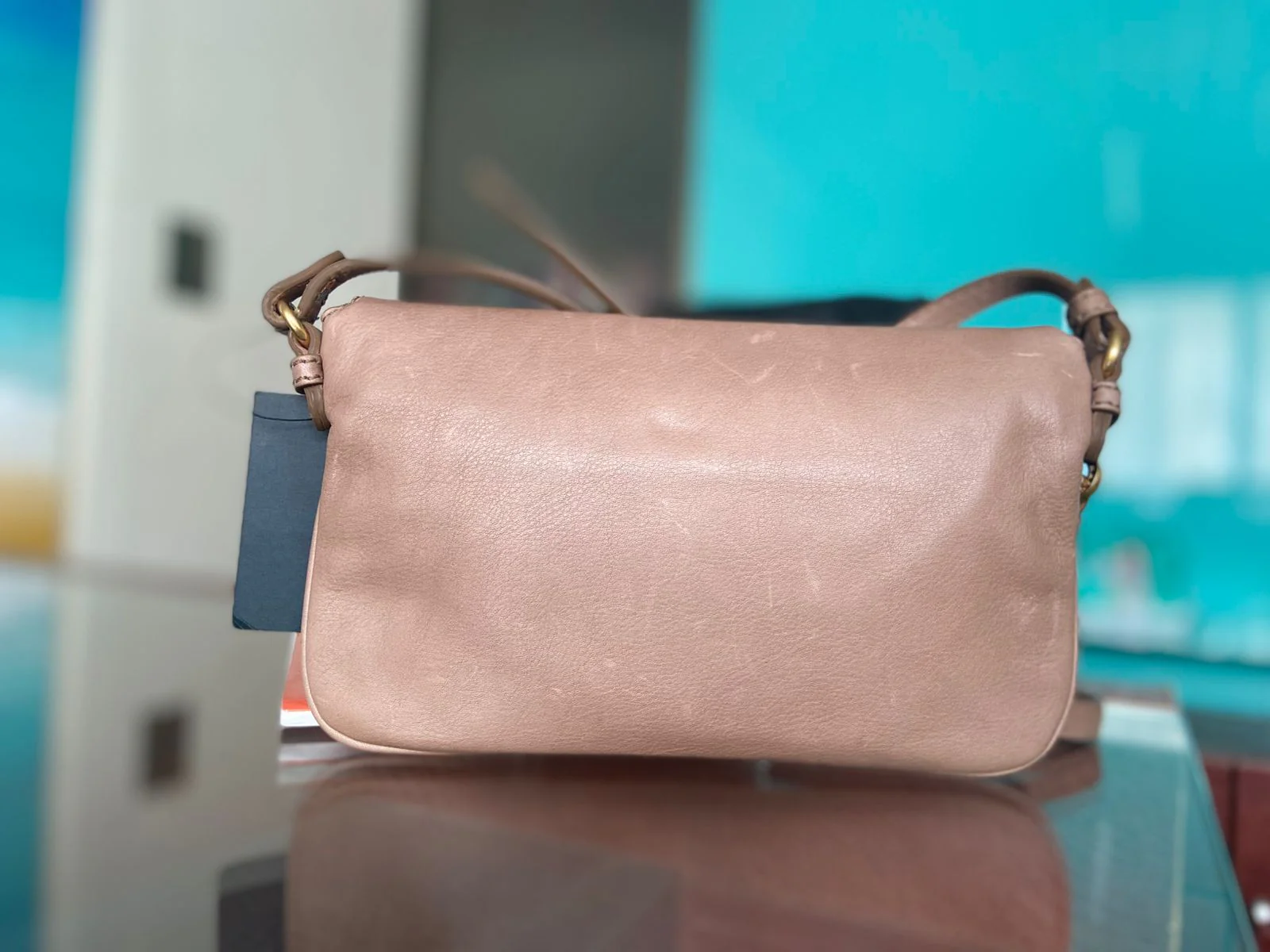 Marc by Marc Jacobs Old Rose Leather Petal to the Metal Crossbody Bag - Image 4
